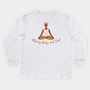 Aligning Body and Soul Kids Long Sleeve T-Shirt